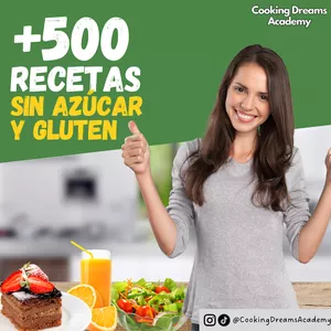 Imagen de portada para Ebook +500 Recetas SIN azúcar y gluten