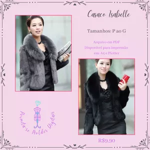 Imagem de capa para o Curso online Molde Casaco Isabelle (P ao G).