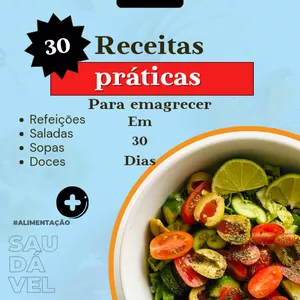 Imagem de capa para o Ebook 30 receitas para emagrecer em 30 dias 