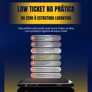 Imagem de capa para o Ebook Low ticket na prática