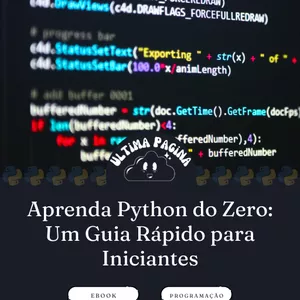 Imagem de capa para o Ebook Aprenda Python do Zero: Um Guia Rápido para Iniciantes