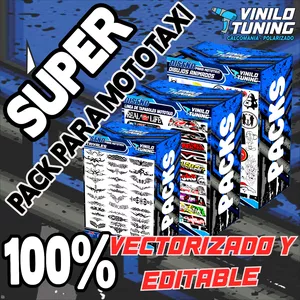 Imagen de portada para Ebook Pack Diseños de Mototaxi