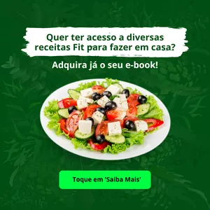 Imagem de capa para o Ebook receita fit em casa