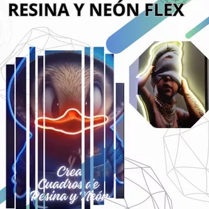 Imagen de portada para Ebook Guia maestra cuadros con luz NEON FLEX y Resina