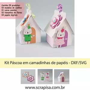 Imagem de capa para o Ebook Kit  Páscoa em camadas de papéis