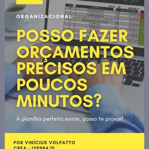 Imagem de capa para o Ebook Planilha Orçamentária de Obras
