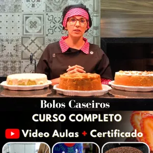 Imagem de capa para o Curso online Curso Bolos Caseiros Lucrativos 