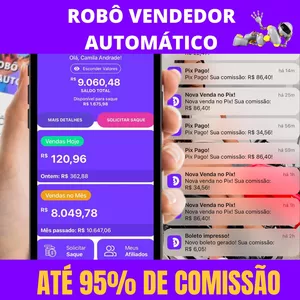 Imagem de capa para o Curso online ROBÔ VENDEDOR AUTOMÁTICO