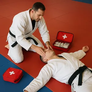 Imagem de capa para o Curso online PRIMEIROS SOCORROS PARA EMERGÊNCIAS NO TATAME