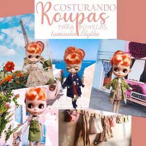 Imagem de capa para o Curso online COSTURANDO ROUPAS PARA BONECAS TAMANHO BLYTHE