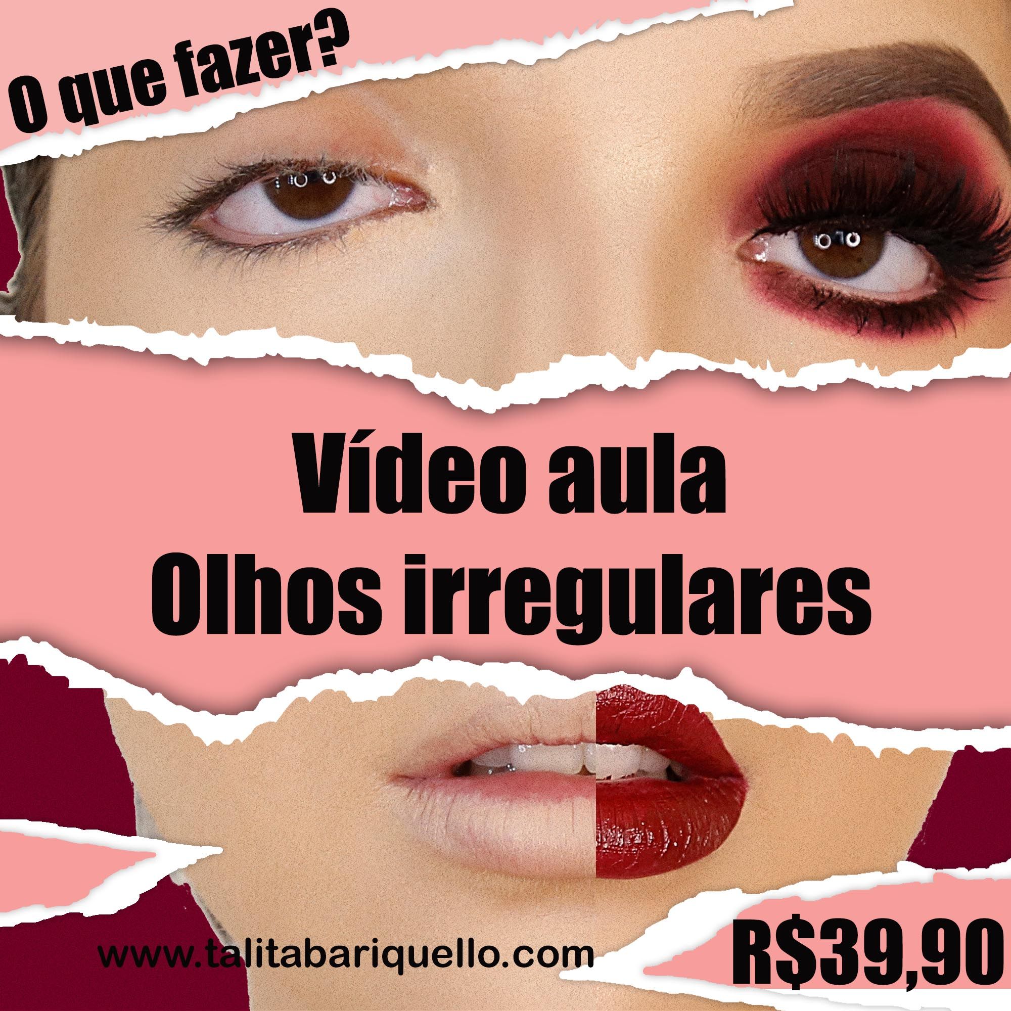 Imagem do curso Maquiagem em Cliente com Olhos Irregulares - By Talita Bariquello