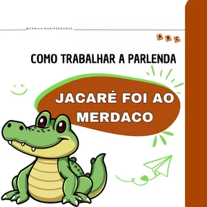 Imagem de capa para o Ebook PARLENDA JACARÉ FOI AO MERCADO