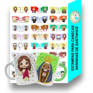 Imagem de capa para o Curso online Pack de Artes para Sublimação - NANINHA DE SANTINHOS