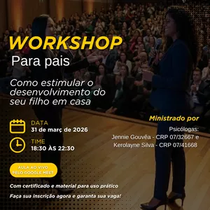 Imagem do curso Curso “ABA para Pais: Como estimular o desenvolvimento do seu filho em casa”.