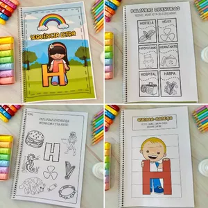 Imagem de capa para o Ebook APOSTILA DE ATIVIDADES LETRA  ''H''