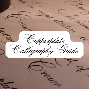 Cover image for Ebook Copperplate Calligraphy Guide - Tracing Practice Sheets