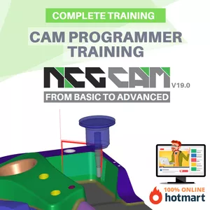 Cover image for Online course Training of 3-axis and 3+2-axis NCG CAM Programmers