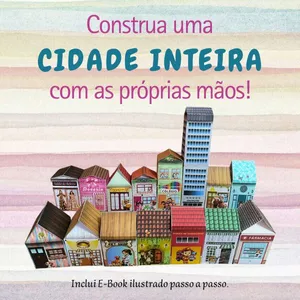 Imagem de capa para o Ebook Minicidade Ultrarrealista com 15 construções + Ebook passo a passo p120