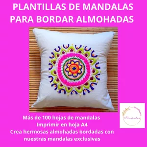 Imagen de portada para Ebook PLANTILLAS DE MANDALAS PARA BORDAR ALMOHADAS