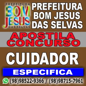 Imagem de capa para o Ebook Apostila Especifica de Cuidador - Nível Médio