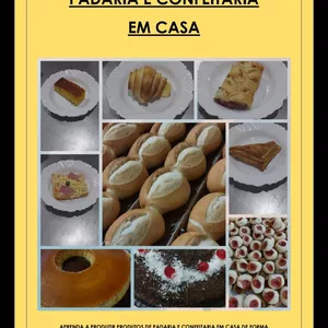 Imagem de capa para o Ebook PADARIA E CONFEITARIA FACIL EM CASA
