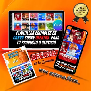Imagen de portada para Ebook Plantillas editables en Canva de Ofertas para Más Ventas