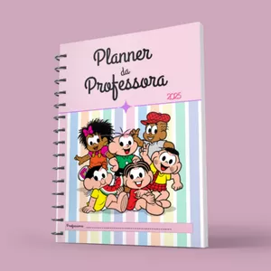 Imagem de capa para o Ebook  Planner da professora 2026 Turma da Mônica