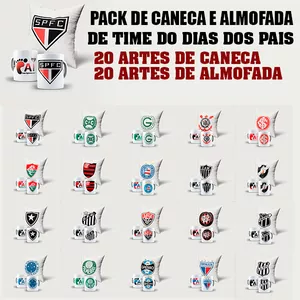 Imagem de capa para o Curso online DIA DOS PAIS PACK- ARTES PARA CANECA E ALMOFADA TIMES DE FUTEBOL