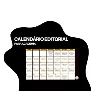 Imagem de capa para o Ebook Calendário editorial para Academia