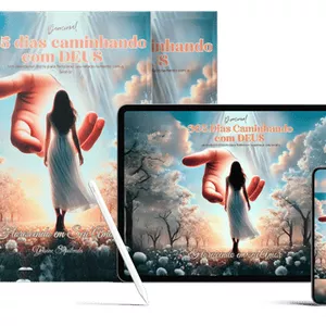 Imagem de capa para o Ebook 🌿 Devocional 365 Dias Caminhando com Deus - Um Encontro Diário