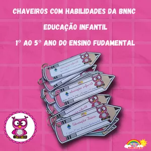 Imagem principal do produto CHAVEIROS COM HABILIDADES DA BNCC