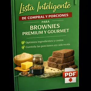Imagen de portada para Ebook Lista Inteligente de Compras y Porciones para Brownies 