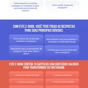 Imagem de capa para o Ebook INSTAGRAM DE SUCESSO