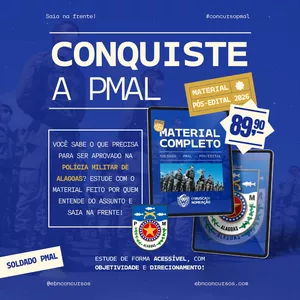 Imagem de capa para o Curso online PMAL | PÓS-EDITAL - EBN CURSOS