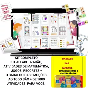 Imagem de capa para o Curso online KIT ALFABETIZAÇÃO + BARALHO DAS EMOÇÕES