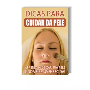 Imagem de capa para o Ebook Dicas para cuidar da pele