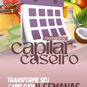 Imagem de capa para o Ebook Cronograma Capilar Caseiro