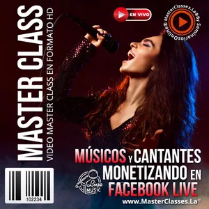 Imagen de portada para Curso online Músicos y Cantantes Monetizando en Facebook Live