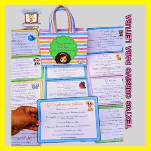 Imagem de capa para o Ebook Textos cursivo para leitura 