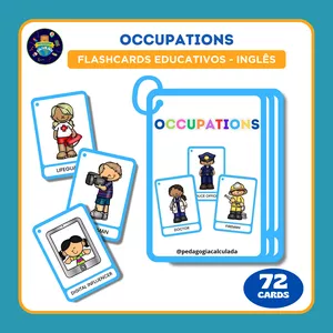 Imagem de capa para o Ebook EducaCards - Occupations