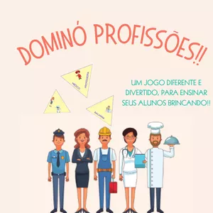 Imagem de capa para o Curso online Dominó triangular - Profissões