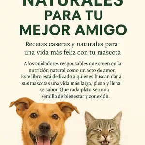 Imagen de portada para Ebook 🐾 Recetas Saludables para Perros y Gatos