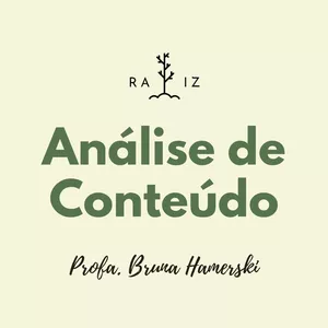 Imagem de capa para o Curso online Análise de conteúdo: da teoria à prática
