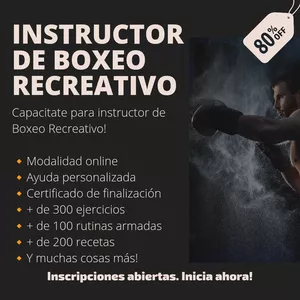 Imagen de portada para Curso online Curso: Instructor de Boxeo Recreativo