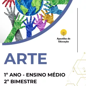 Imagem de capa para o Ebook Arte 1º Ano 2º Bimestre (Ensino Médio) - Apostila com Planos de Aula