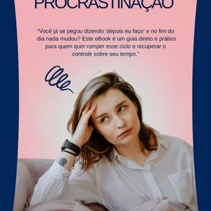 Imagem de capa para o Ebook DETOX DA PROCRASTINAÇÃO 