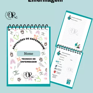 Imagem de capa para o Ebook BLOCO DE ANOTAÇÕES DE ENFERMAGEM