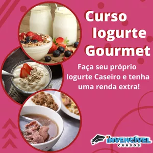 Imagem de Curso de Iogurte Gourmet criado por Portal Invencível Cursos na hotmart