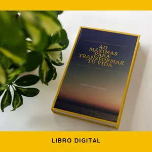 Imagen de portada para Ebook "40 Máximas para Transformar tu vida".
