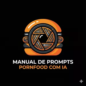 Imagem de capa para o Ebook Manual de Prompts: PornFood com IA